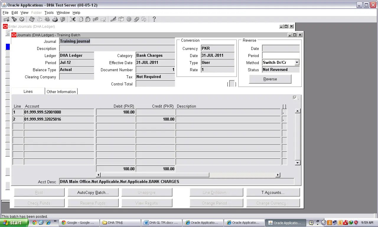 Reversal Journals Oracle EBS Financials