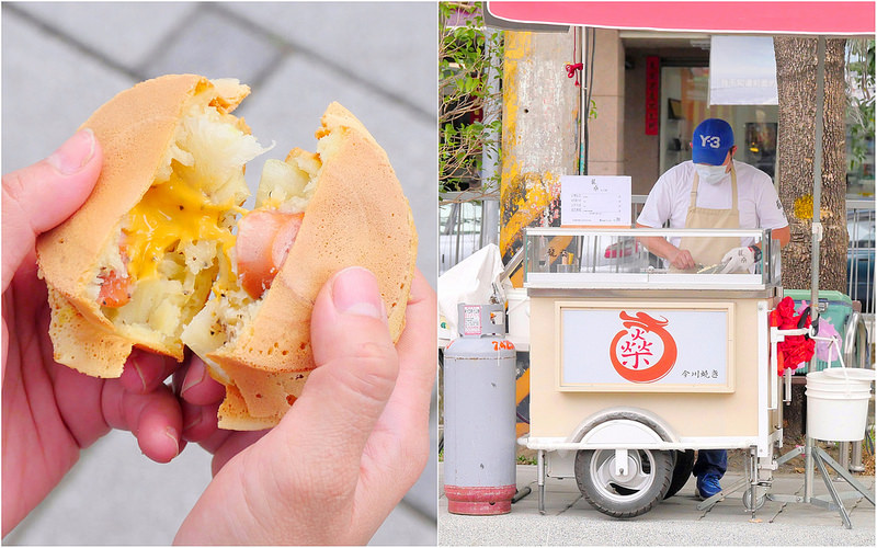 【台中小吃】龍燊今川燒 櫻花市場│西屯區：市場邊隱藏版排隊紅豆餅 每天三小時完售！自製餡料爆滿實在好味道 台灣紅豆和大甲芋頭口味必點！香腸起司只有假日才吃得到！
