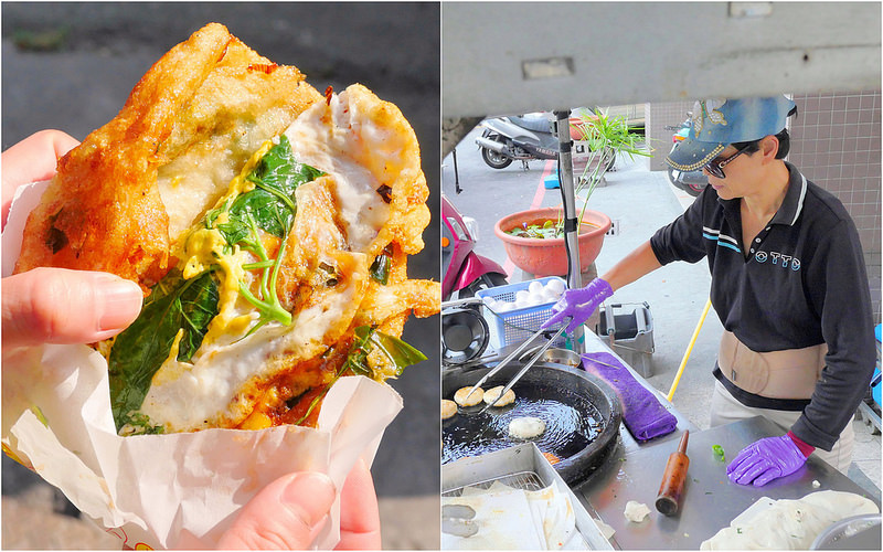 【台中小吃】梅亭街家(口常)蔥油餅│北區：網友大推隱藏版排隊蔥油餅 牛肉餡餅+蘿蔔絲餅兩小時搶手完售！真材實料爆料的好味道 加辣更對味！(有提供電話預訂服務)