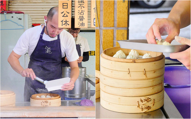 【台中小吃】立早湯包 北平路│北屯區：爆汁湯包美味推薦 7個59元小心燙口！堅持手工現桿現包現蒸的新鮮好味道！(內用只有一張桌椅 可事先電話預約外帶)