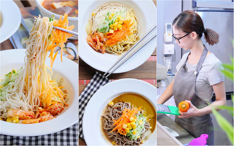 【台中小吃】老三良麵 北平路│北區：文青風格夏日涼麵鴨血專賣 鴛鴦涼麵細彈醬濃酸香開胃 咖哩涼麵爽辣濃郁推薦！再來碗辣而不嗆麻辣鴨血豆腐湯絕配！(有空調及wifi可以舒服用餐)