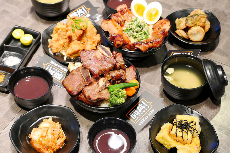 【台中丼飯】開丼 燒肉vs丼飯 新光三越│西屯區：地表最強燒肉丼 特級牛小排肉山丼肉豪邁帶骨肉軟嫩香甜超推薦必點！滿滿骰子菲力丼也是必吃好料(兩人同行可以一人佔位置一人點餐)