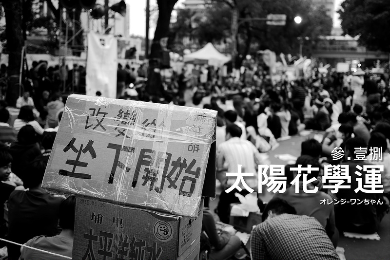 【生活 腳印】叁‧壹捌-太陽花學運／立法院 青島東路：紀錄。