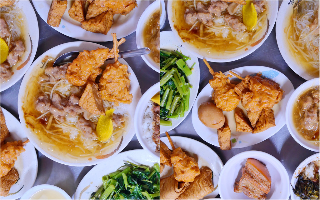 傳正老牌香菇肉羹復興店│台中火車站：70年老台中味 45元肉羹飯麵肉羹多筍絲多 滷黑輪+油豆腐必點