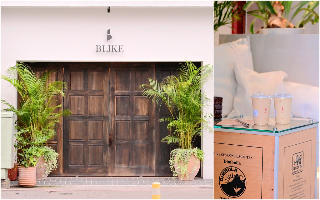 BLIKE奶茶專門│台中飲料：公益路南洋渡假風最美奶茶店 貴貴的但好喝 拍照打卡推薦