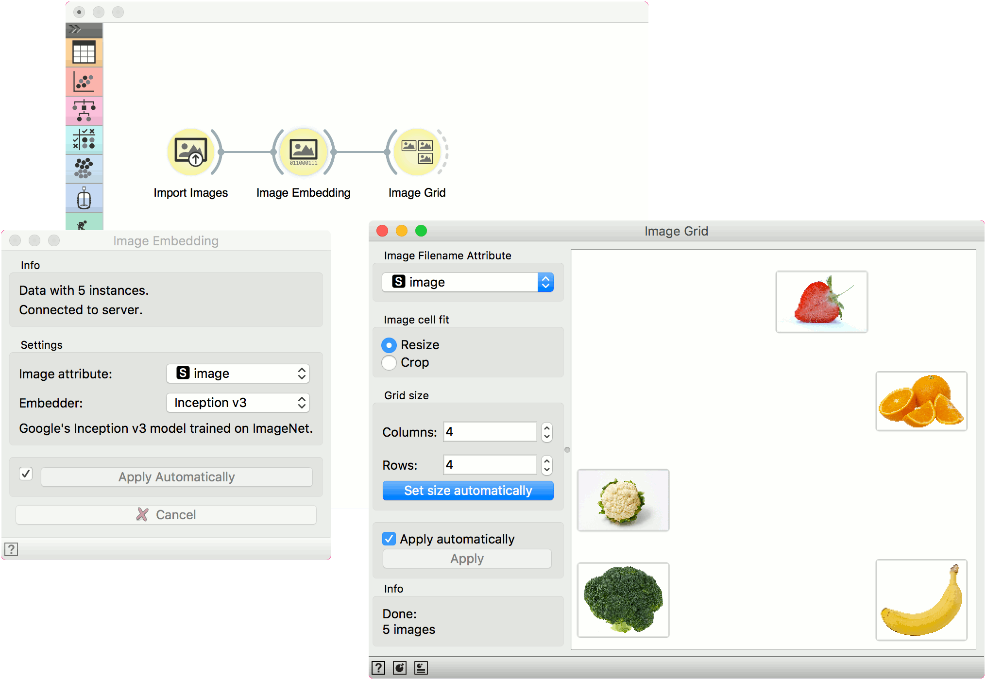 Image Grid — Orange3 Image Analytics documentation