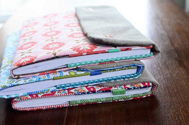 Snappy Composition Book Cover - Fabric Covered Notebook Tutorial