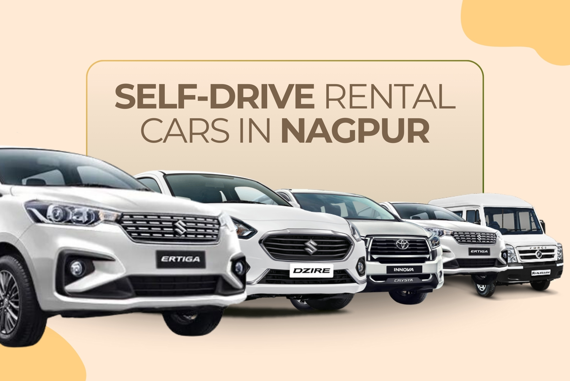 SelfDrive Rental Cars in Nagpur Orange City Cabs in Nagpur