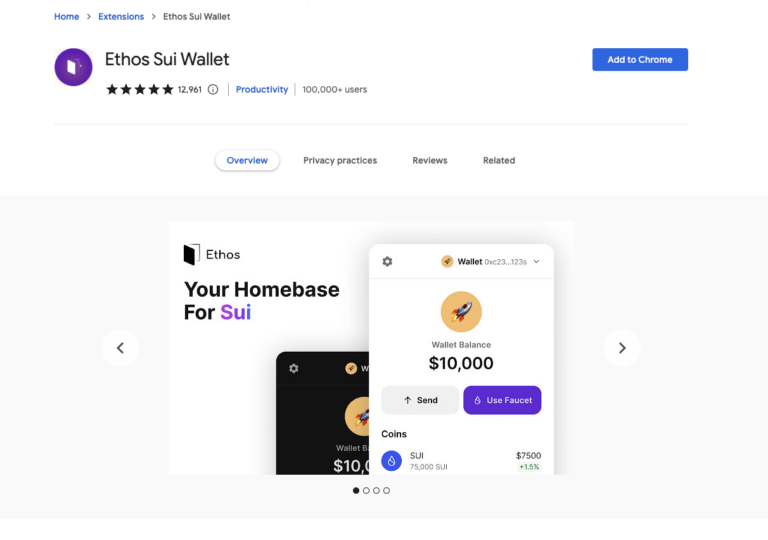 How to Setup Your Sui Ethos Wallet ORANGE COMET