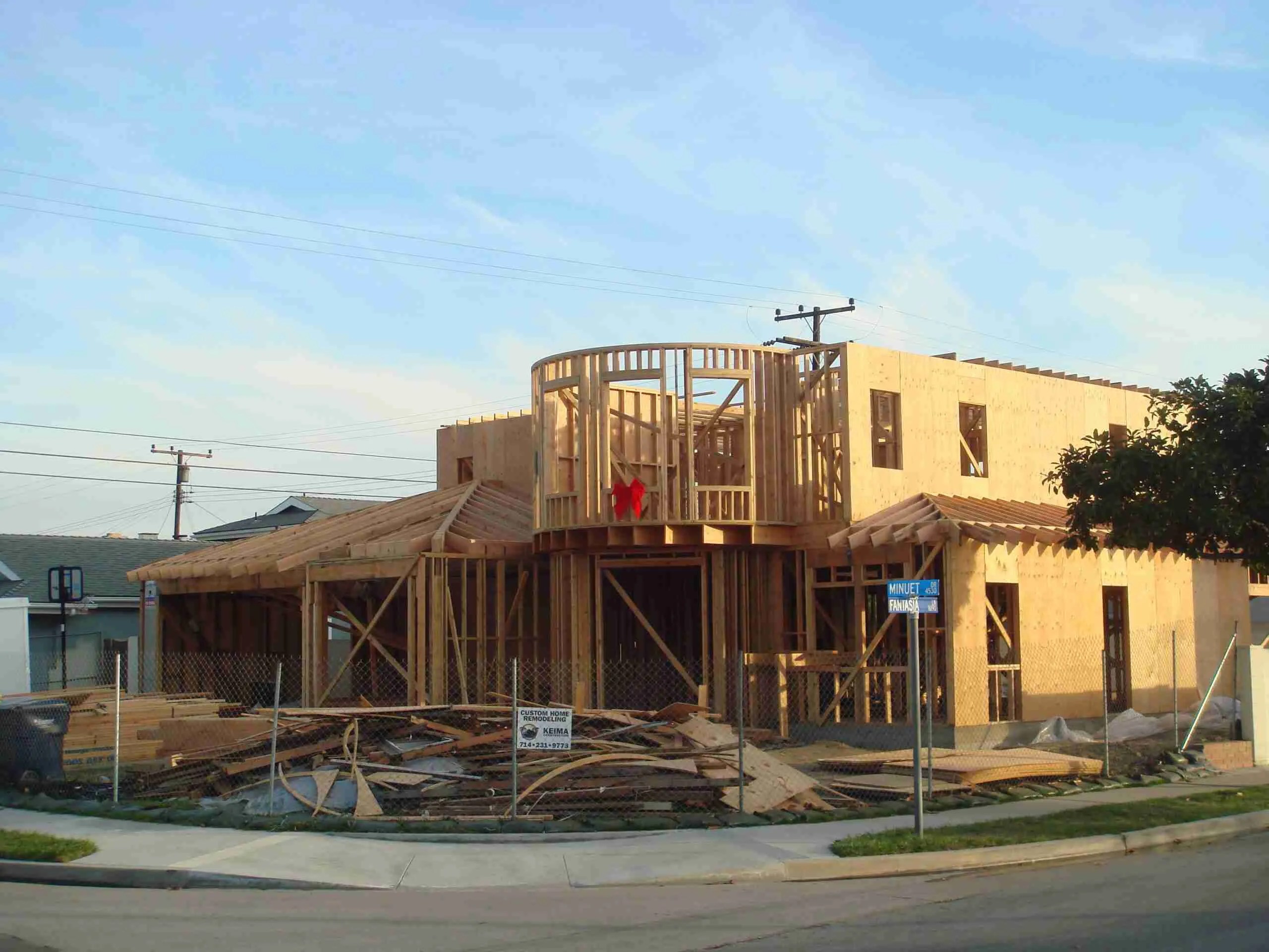 Custom Built Home Surf City Orange County Construction