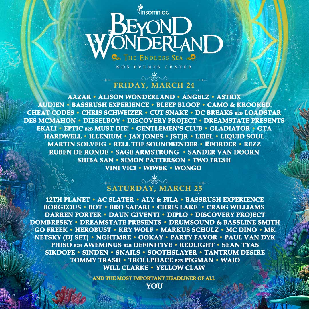 Beyond Wonderland 2017 March 2425 (NOS Events Center, San Bernardino