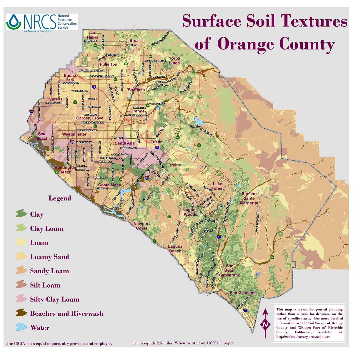 Elevation Map Of Orange County United States Map
