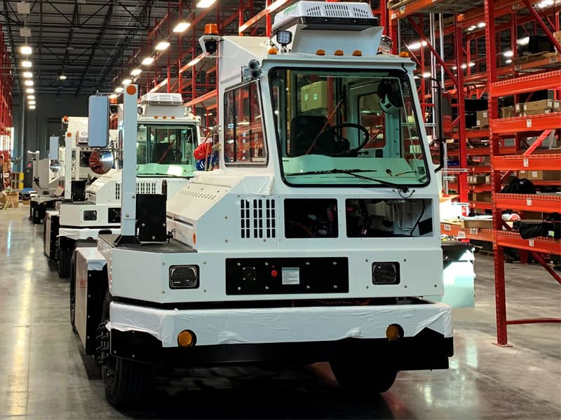 TSeries » Pure Electric Terminal Trucks Orange EV