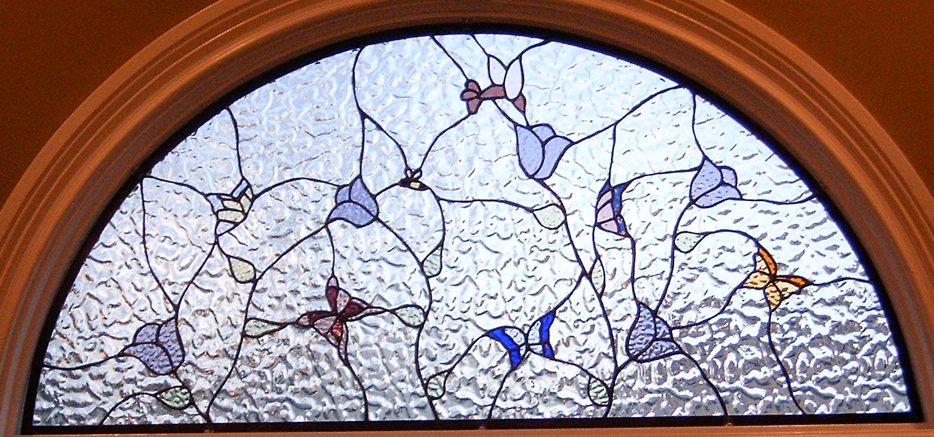 Haller Arch Window Orange Grove Art Glass