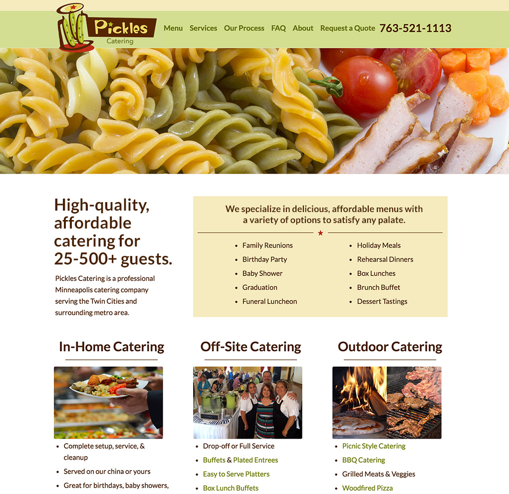 Pickles Catering • Orange Jackalope Creative