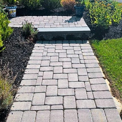 Flint Stone | Interlocking Permeable Pavers | Orange Pavers