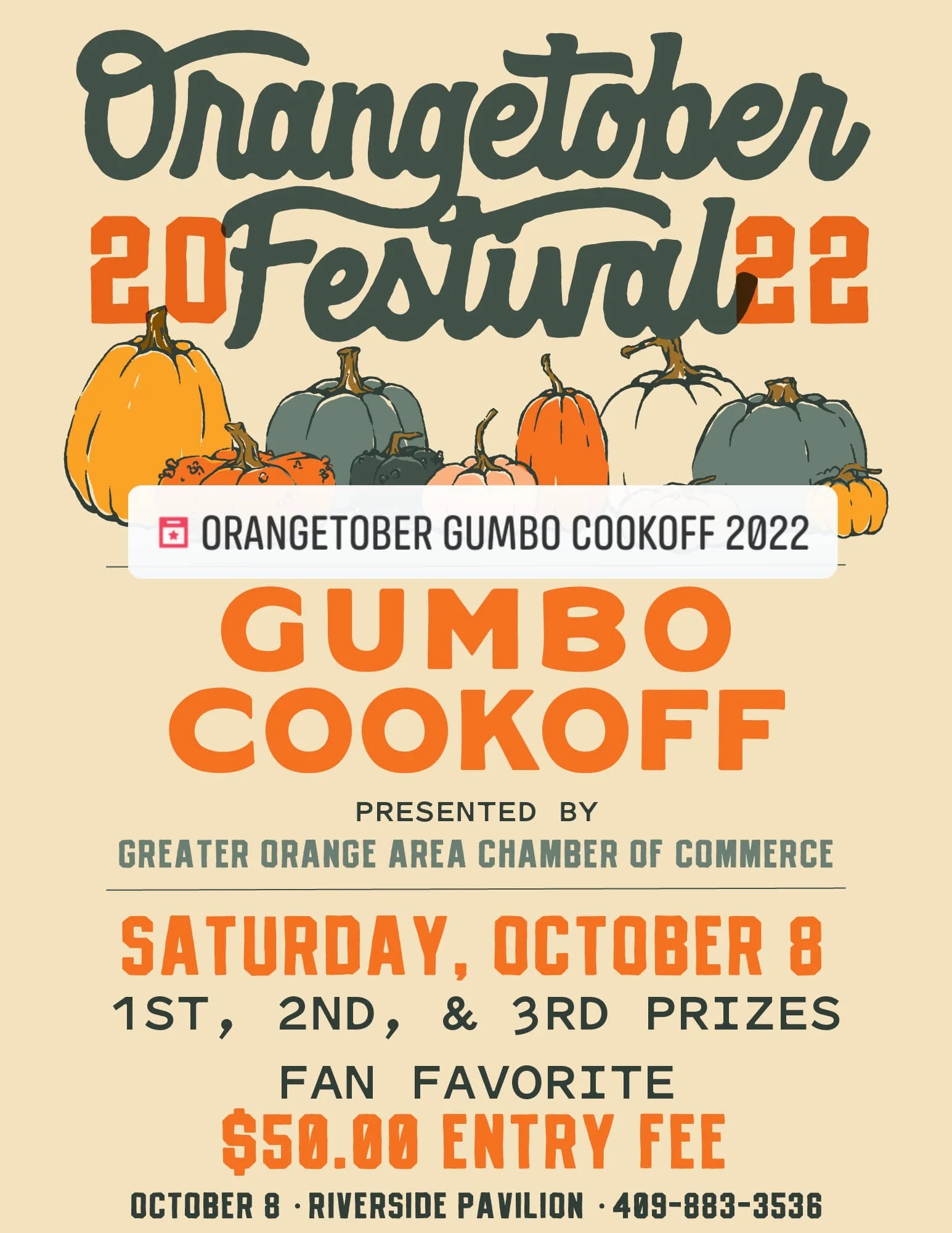 Gumbo Cookoff Added to Orangetober Festival Orange Worthy
