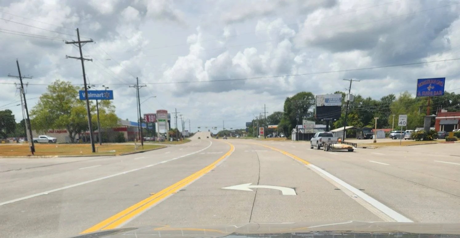 Turning Entrance in Front of Walmart Restored Orange Worthy