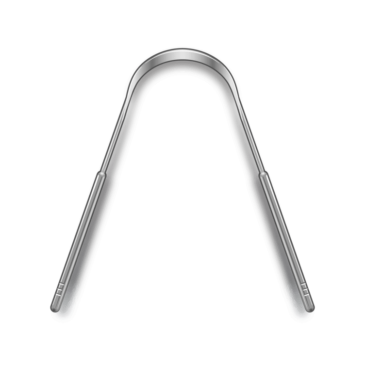 Metal Tongue Scraper ORAVIX