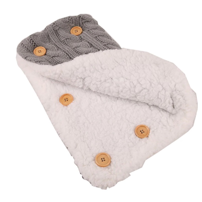 Baby Warm Blanket Swaddle Wrap with Stroller Hand Warmer