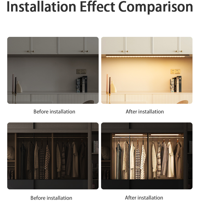 Under Cabinet LED Light - Night Light Motion Sensor Light Wireless USB