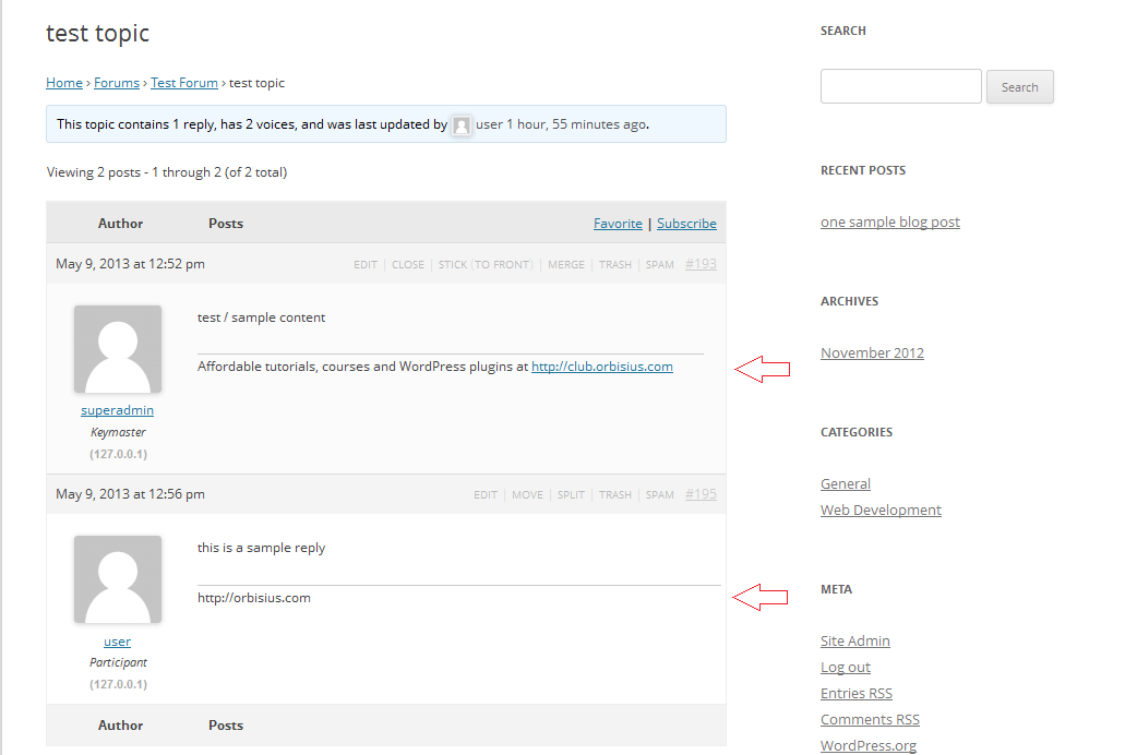 bbPress Signature Plugin by Orbisius