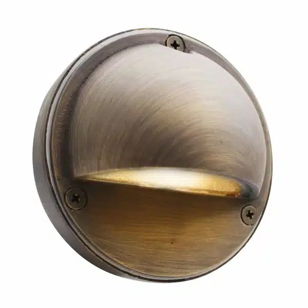 Round Step Light Brass/Stainless Steel Orbito Lighting