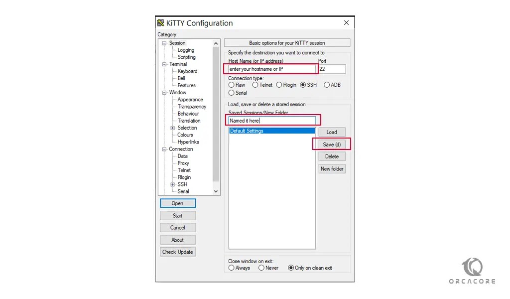 Introduce and Use KiTTY ssh on Windows OrcaCore