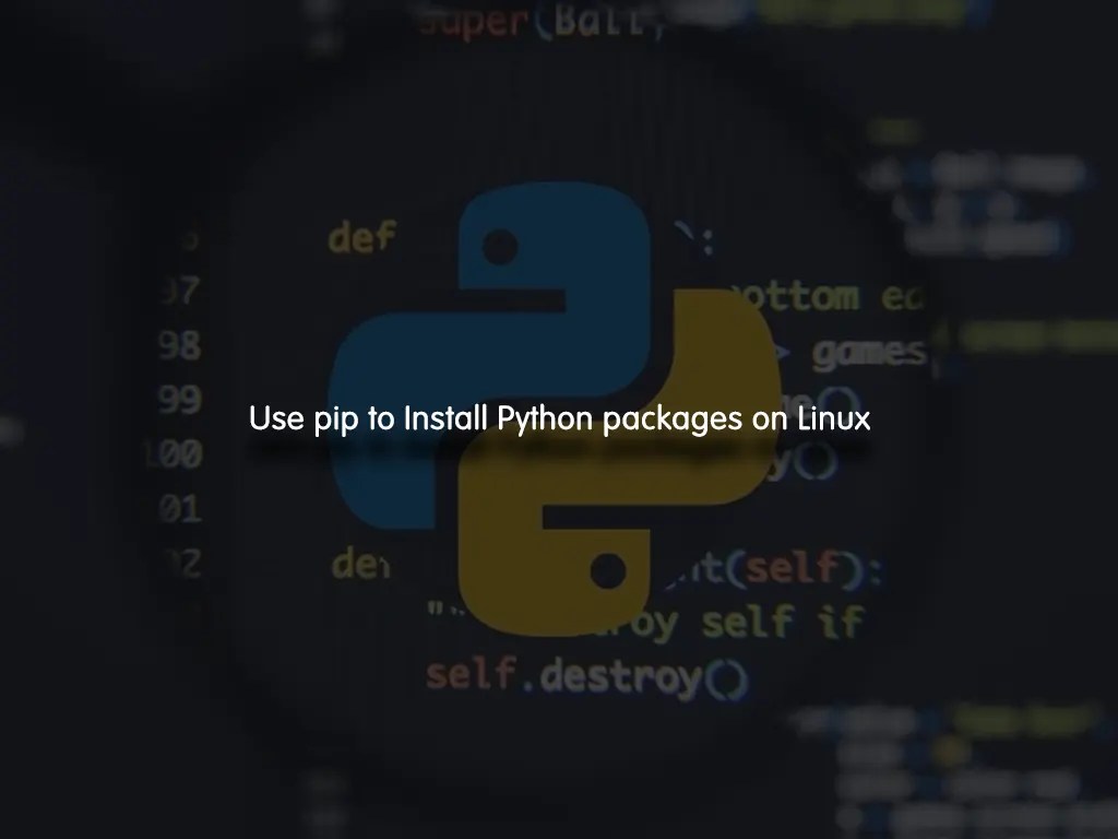 Use pip to Install Python packages on Linux OrcaCore
