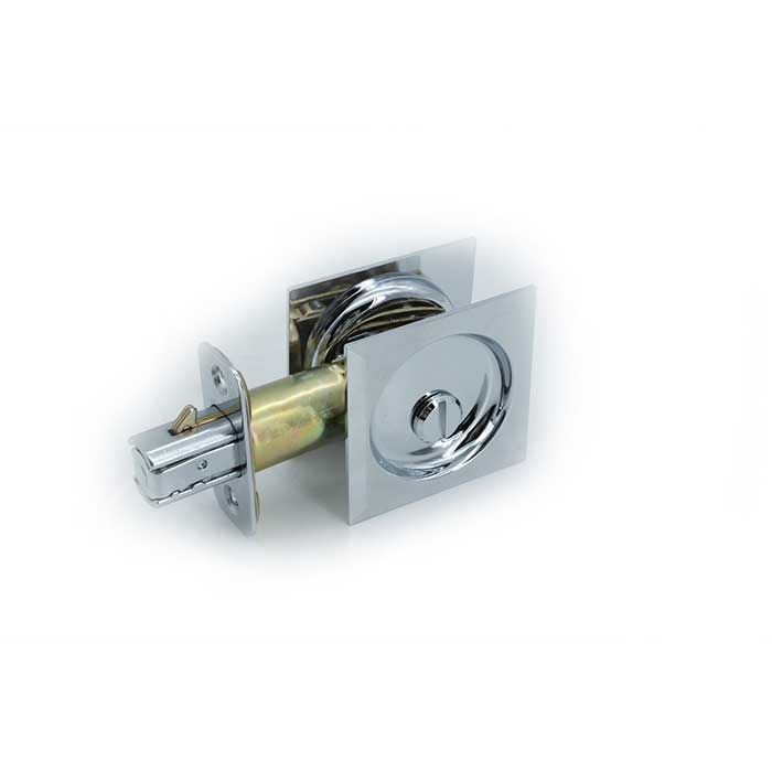 Pocket Door Lock Polished Chrome Orca Hardware