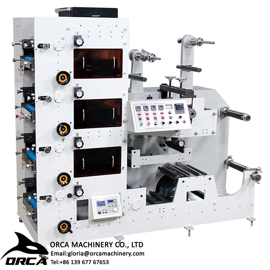 RY320 Flexo Adhesive Label Sticker & Paper Printing Machines Orcamachinery China Printing
