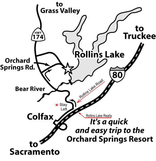 Orchard Springs Directions NID Recreation
