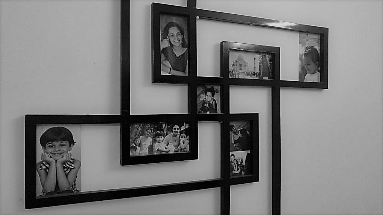 CustomShaped MultiPicture Frame as an Interior Design Idea