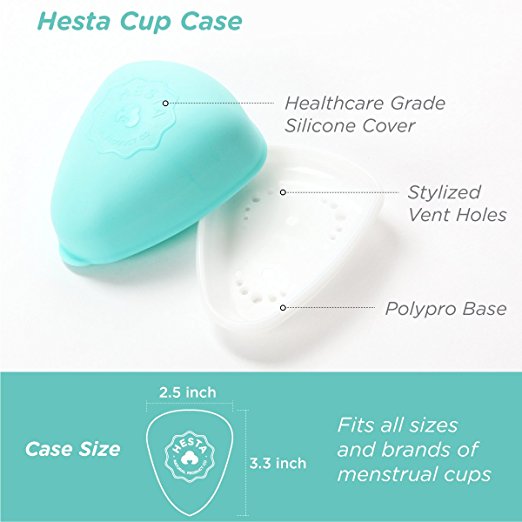 Menstrual Cup with case, BPA & Chemical Free Made in the USA Orchids