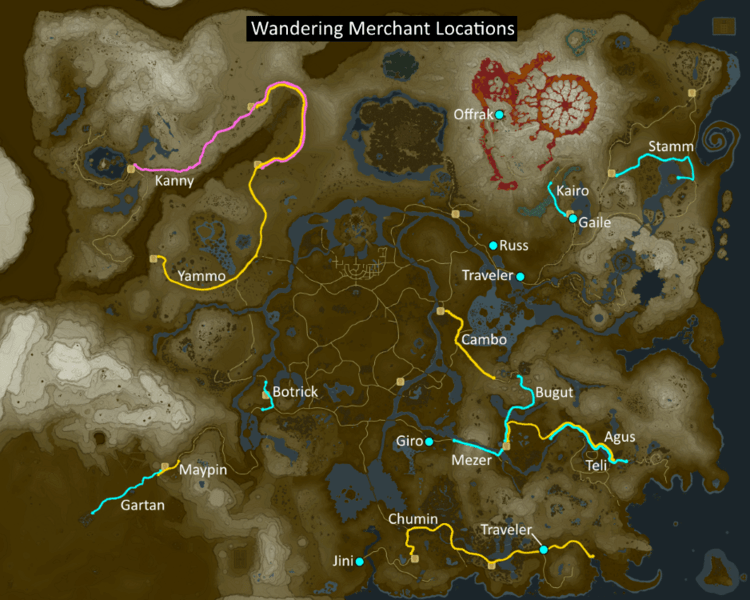 Breath of the Wild Wandering Merchants The Video Games Wiki