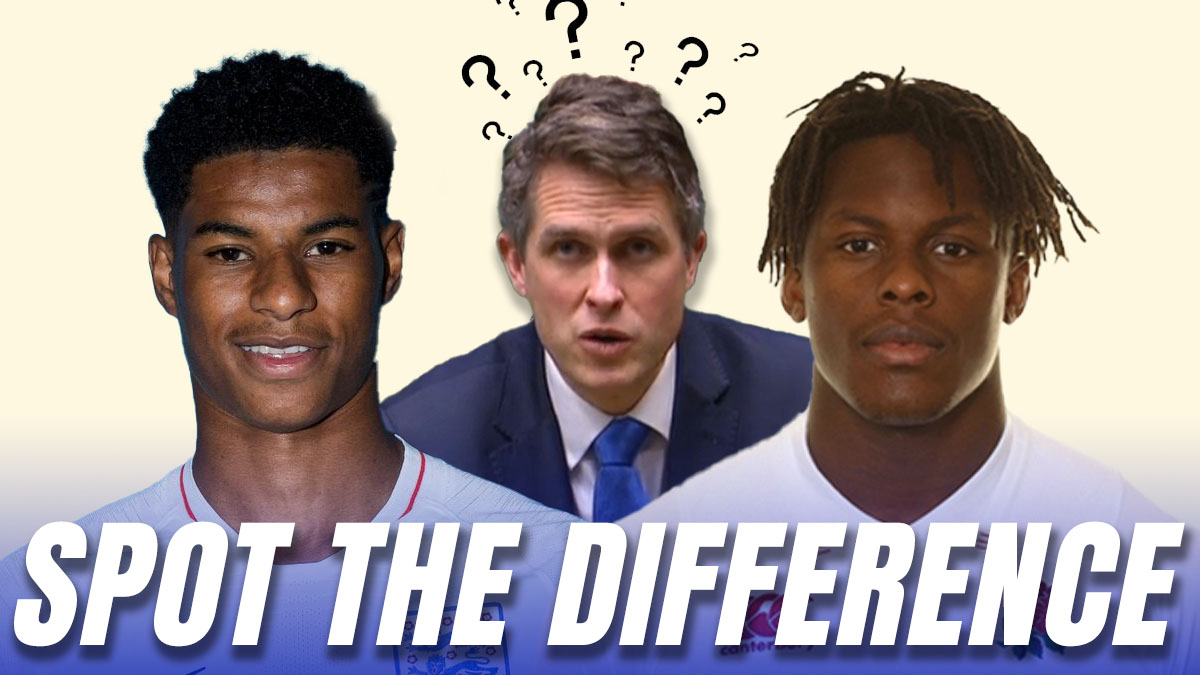 Gavin Williamson Confuses Marcus Rashford with a Different Black Sports Star