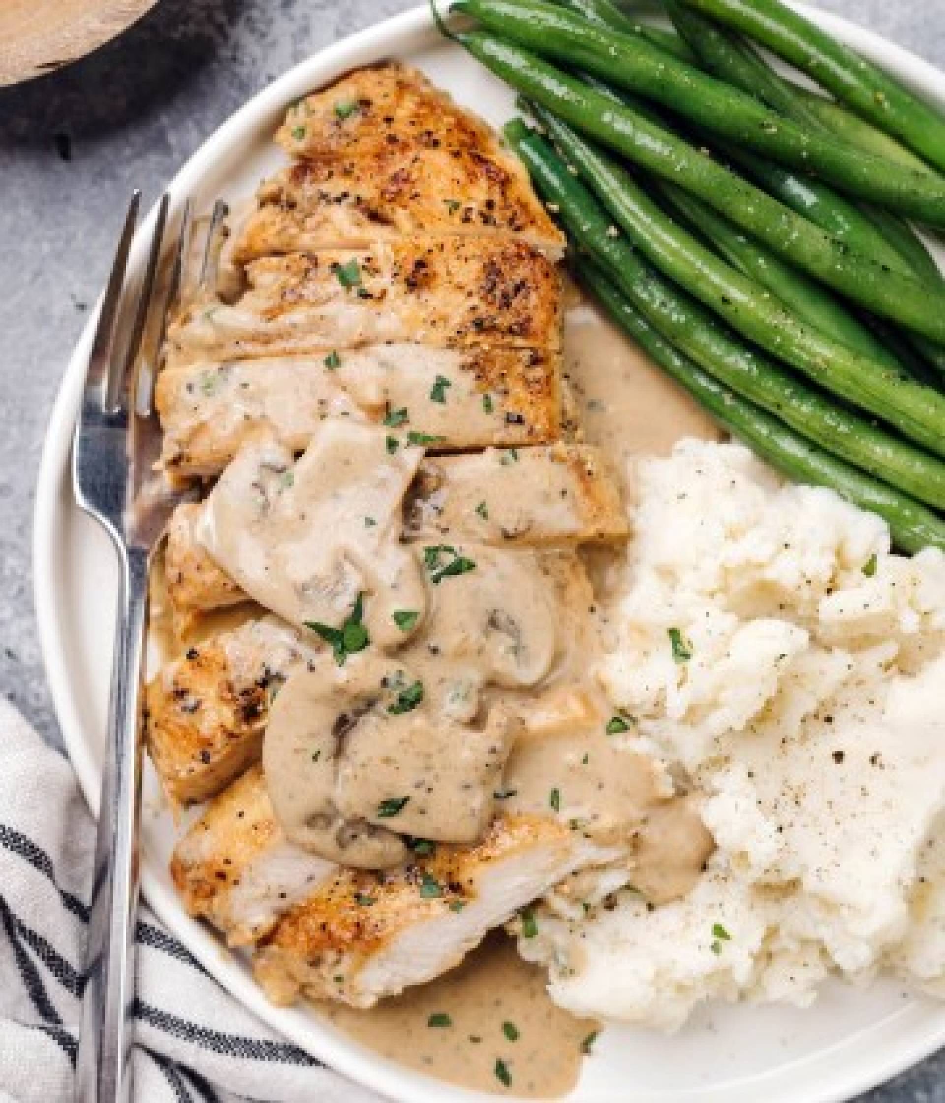 Mushroom Braised Chicken Breast MealFix Canada