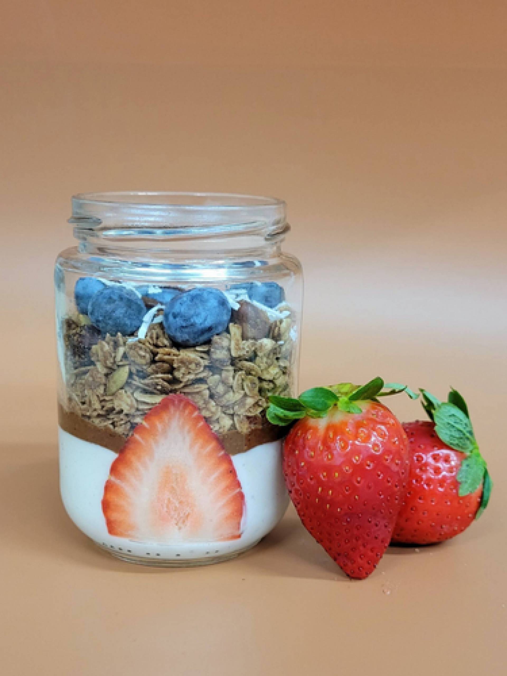 Breakfast Jar Chocolate Hazelnut Amore MealFix Canada