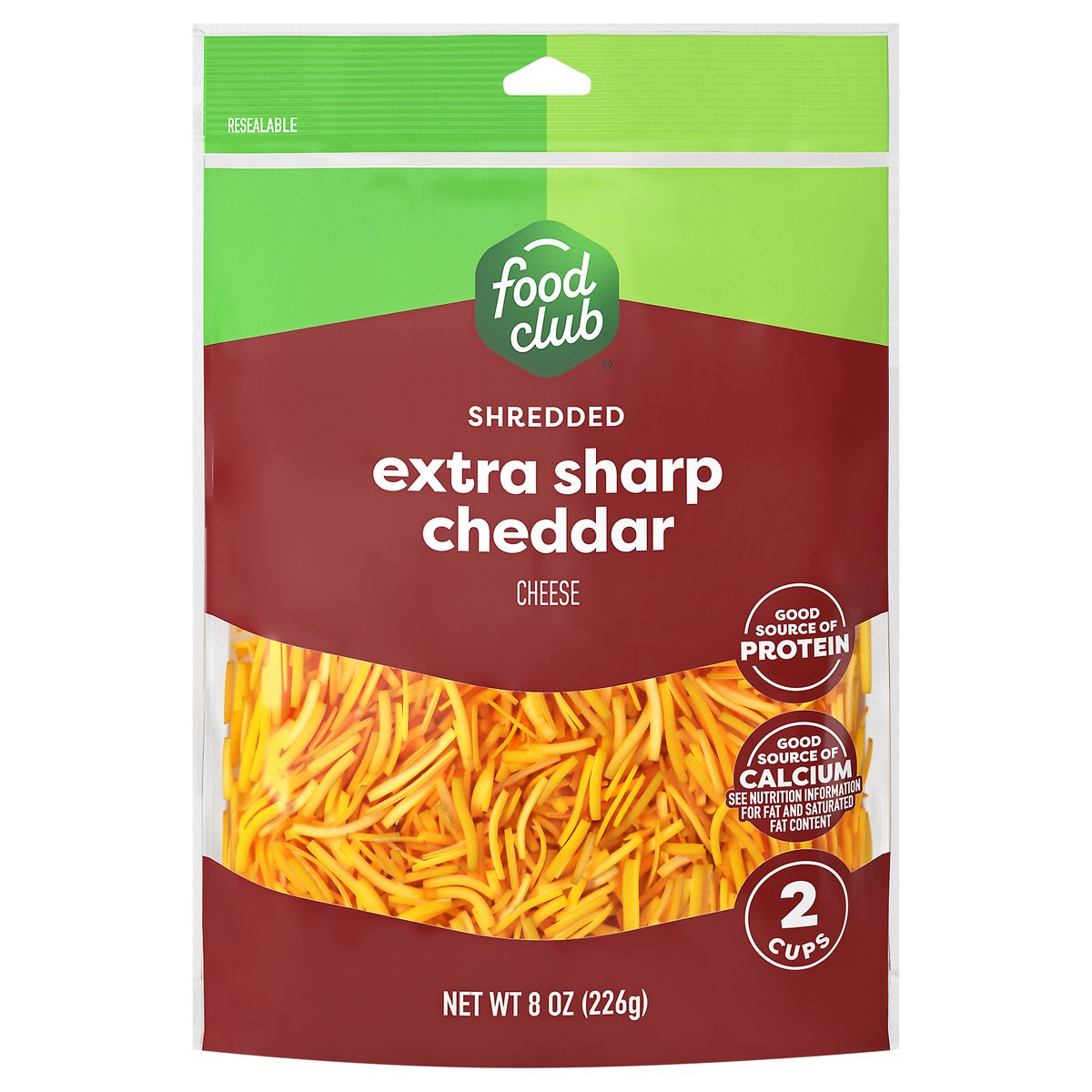 Order Acme Food Club Shredded Cheese, Extra Sharp Cheddar