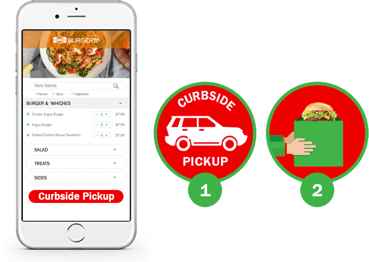 Curbside Orders Pickup Mobile App OrderEm