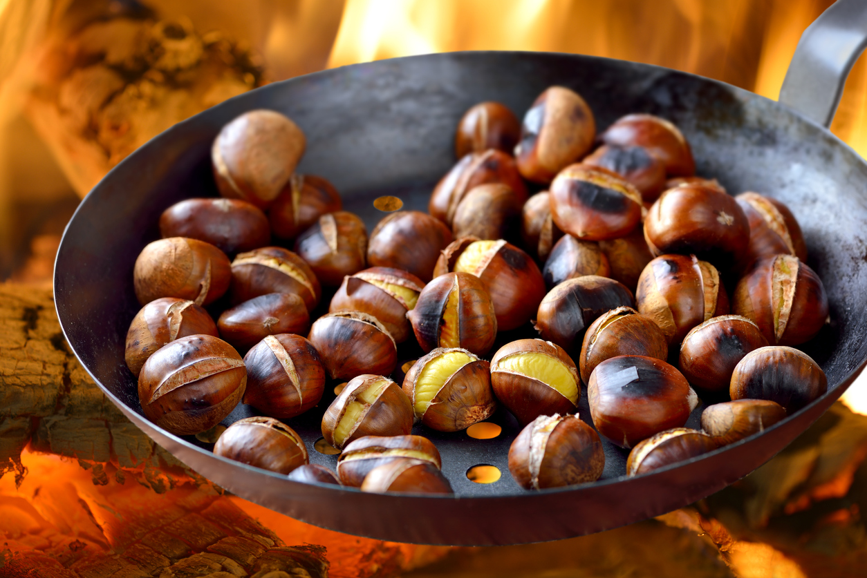 Recipe Chestnuts (Castagne) Roasting on an Open Fire Italian Sons
