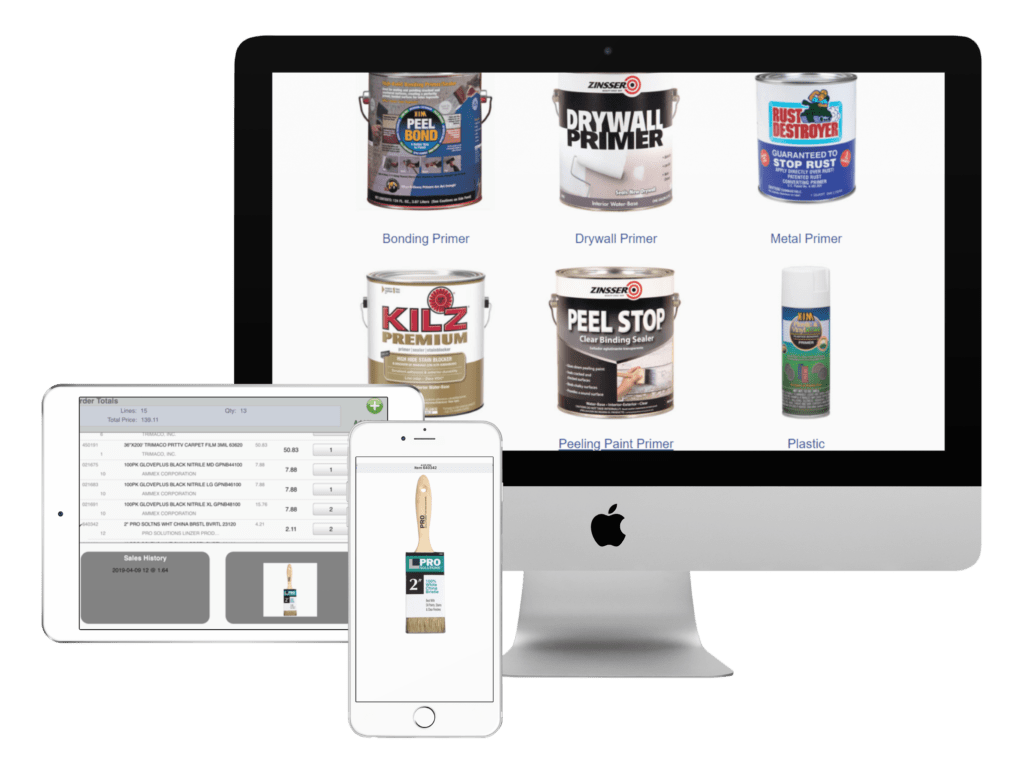 Paint Distributors & Sundries Supply B2B Mobile Commerce OrderJump