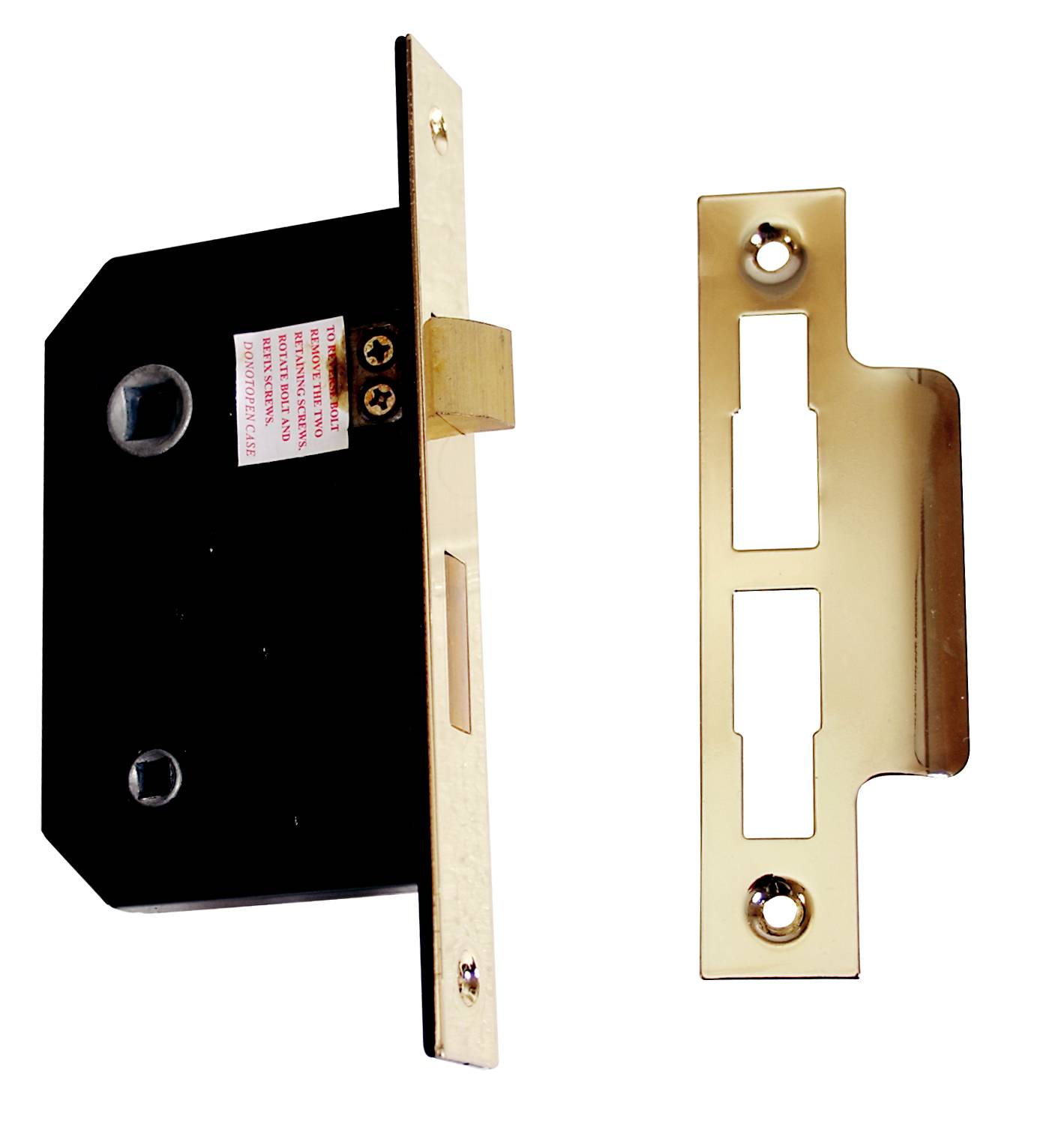 63mm Nickel Plated Mortice Bathroom Lock Interfix