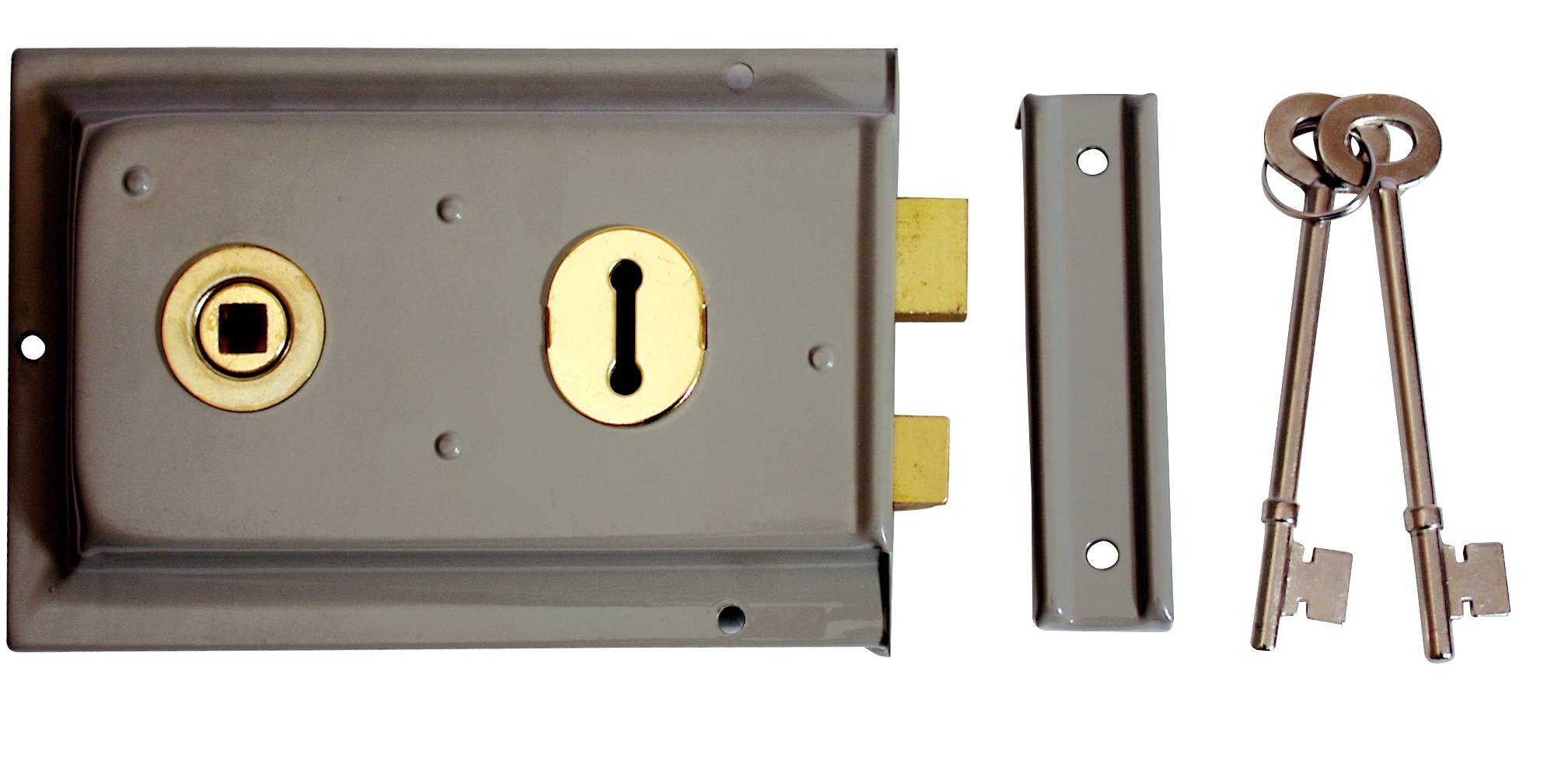 150 x 100mm Double Handed Rim Lock Interfix