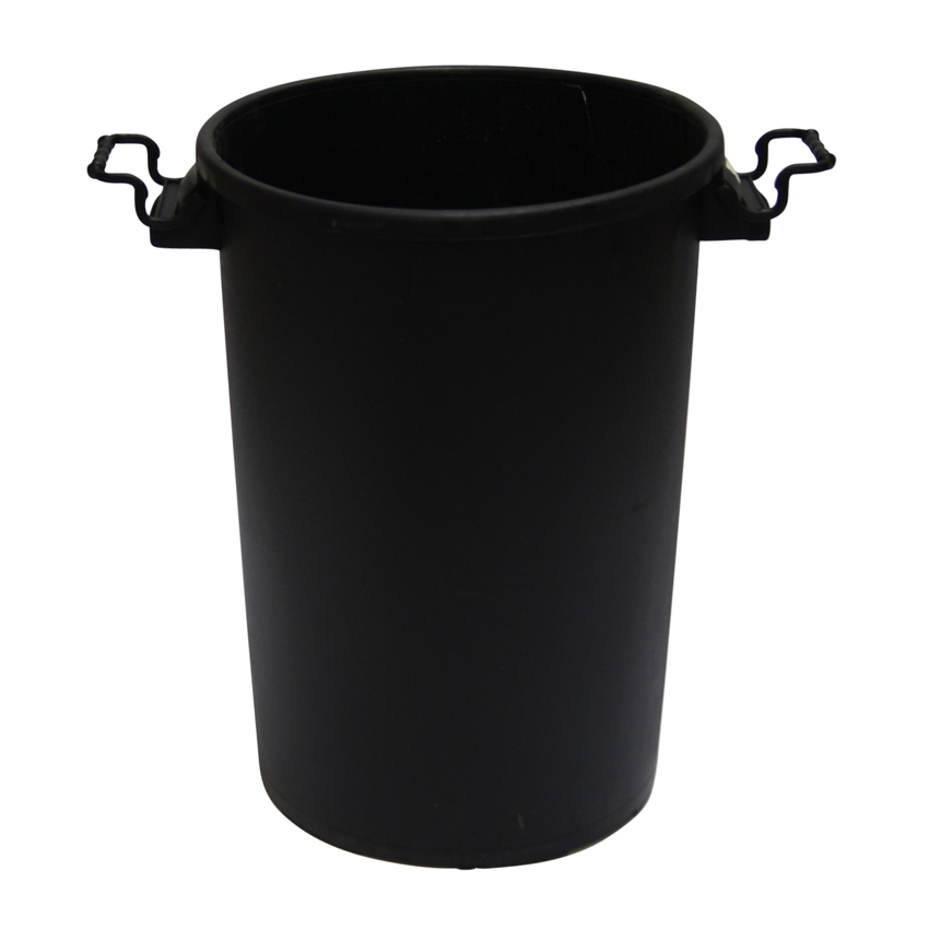 80 Litre Black Contractor Plastic Dustbins Interfix