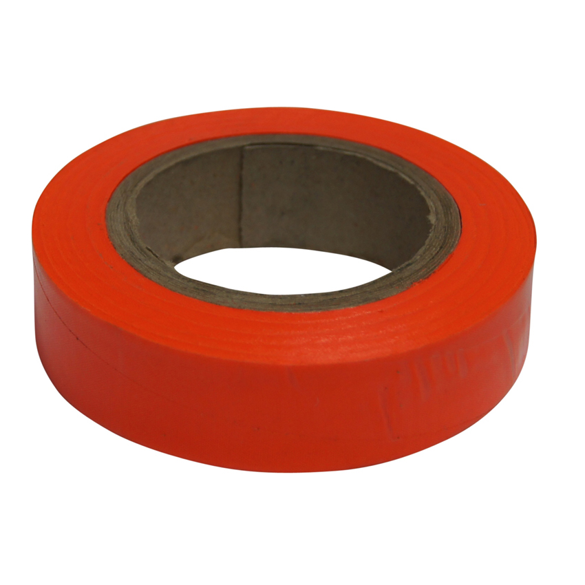 20mm x 25m Orange HiViz Traffic Cone Barrier Tape Interfix