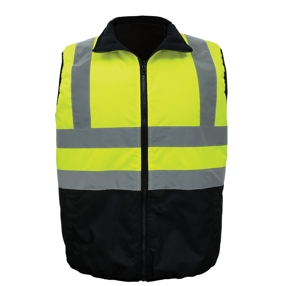 HighVisibility Reversible Insulated Safety Vest GLOV1 North