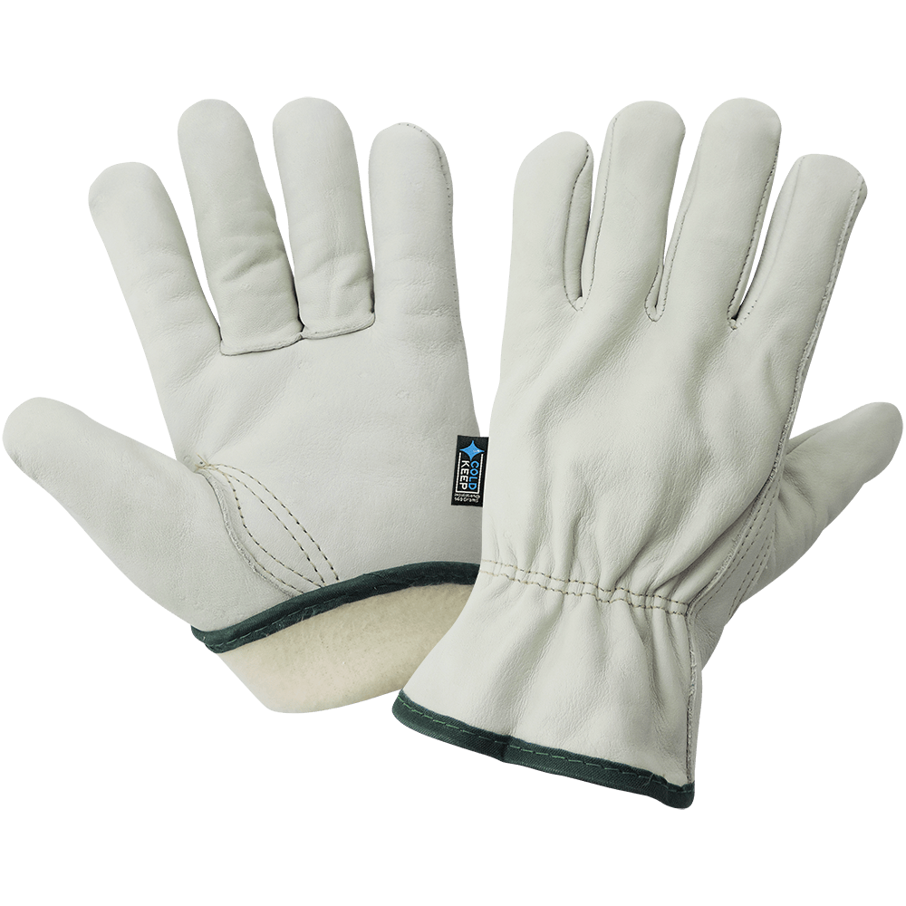 Cowhide Leather Insulated Driver Style Gloves 3200CTH North American