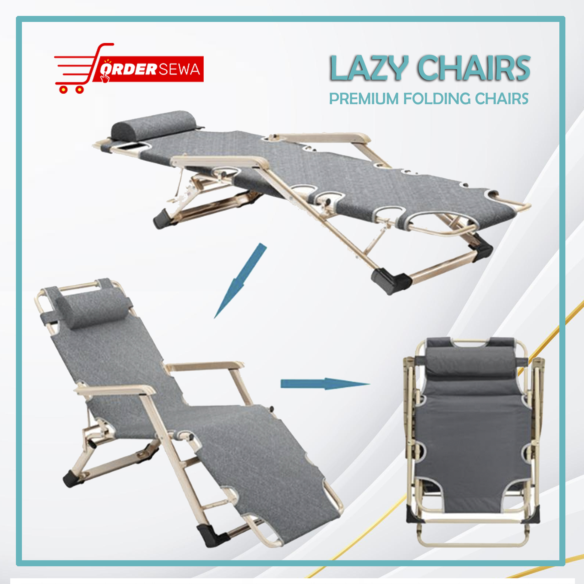 LAZY CHAIRS Premium Folding Chairs Order Sewa