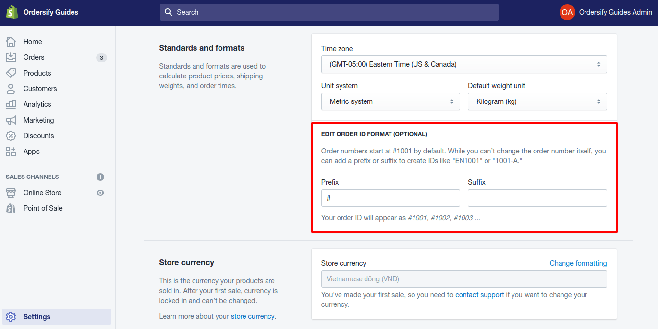 Order name How to change the order name on Shopify Ordersify Shopify Apps for Order